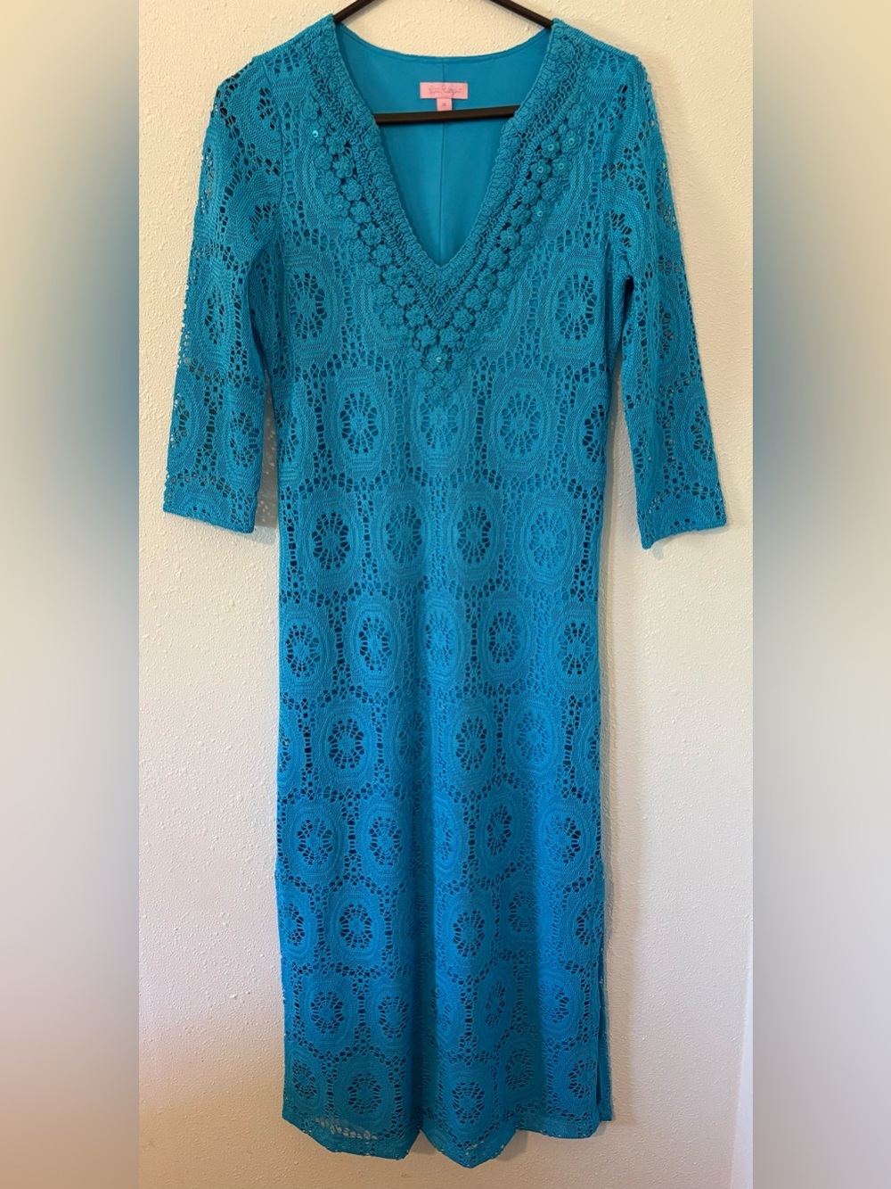 Lilly Pulitzer Blue Lace Maxi Dress